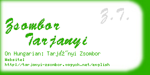 zsombor tarjanyi business card